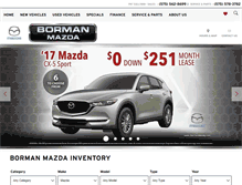 Tablet Screenshot of bormanmazda.com